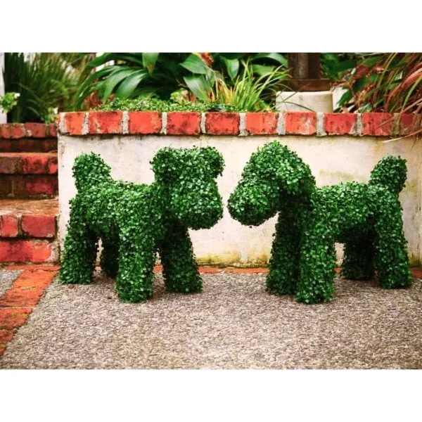 Artificial Topiary Dog