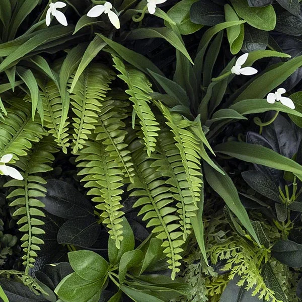 Artificial green wall detail