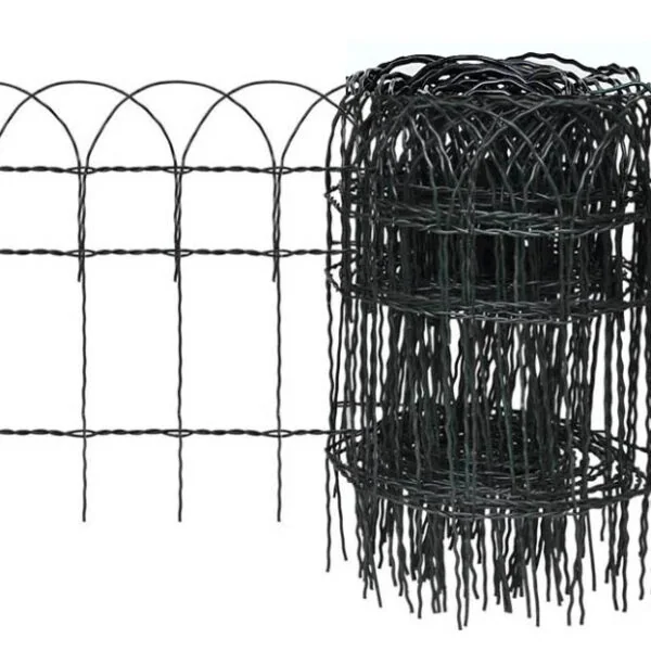 Garden Border Fence Rolls - Black