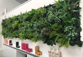 Customer designed and installed vertical garden