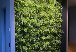 Artificial green wall Shady Glen Snowdrop artificial green wall